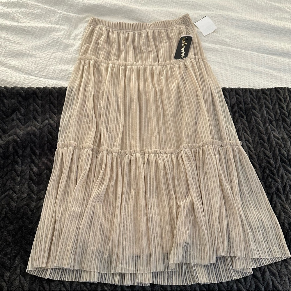 Shimmery Midi Skirt - Picture 1 of 5